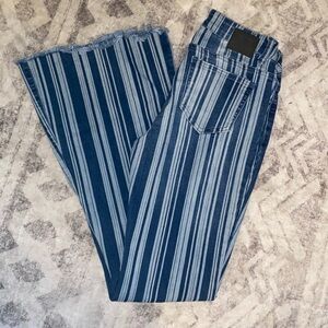 L&B Striped Flare Pants